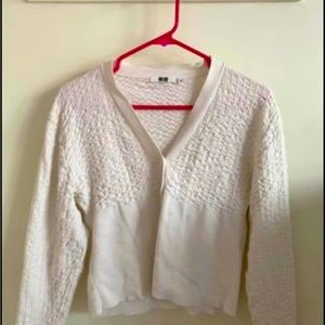 Textured off white vest